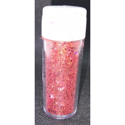 glitter holographic red
